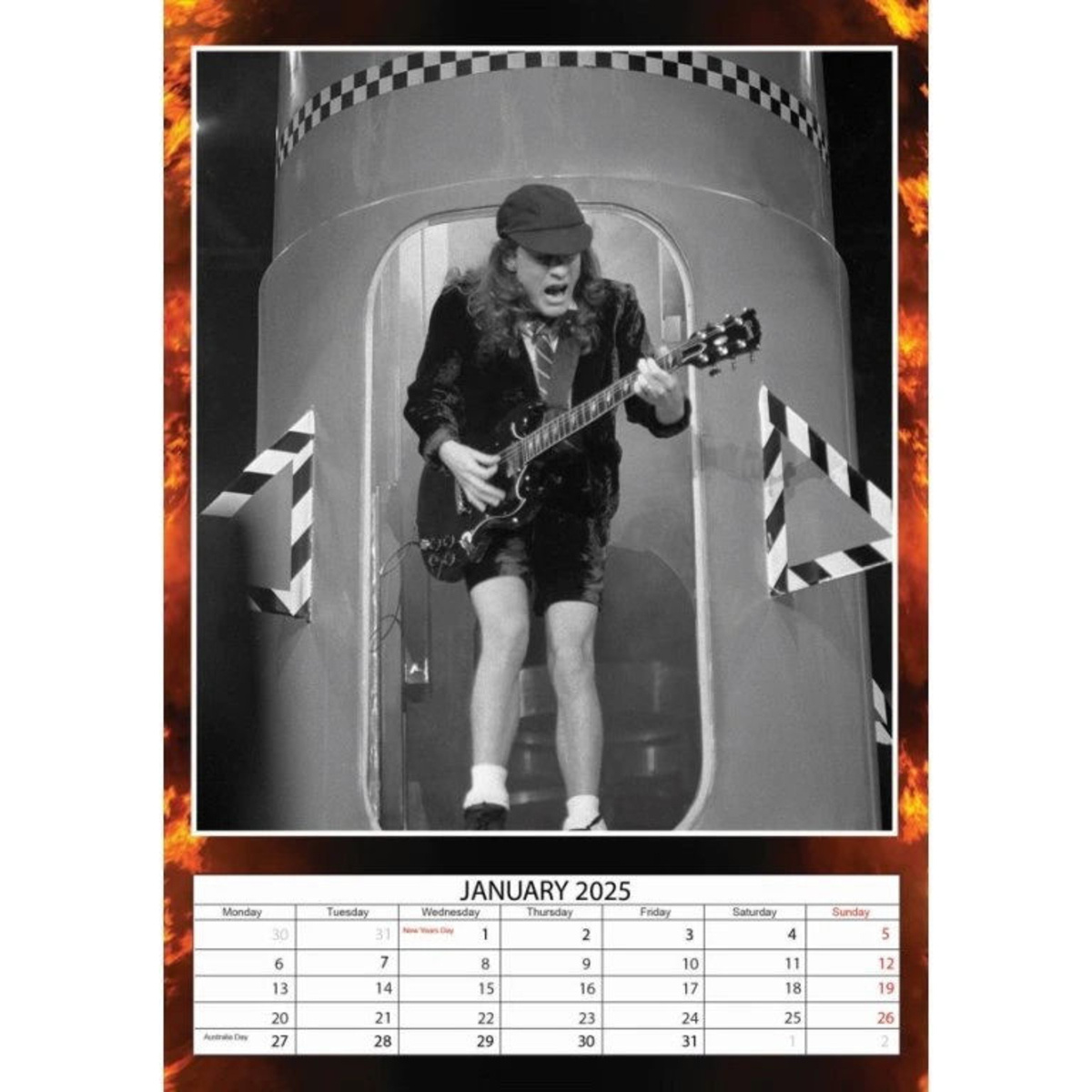 calendario 2025 AC/DC - DRM-001 - metalshop.es